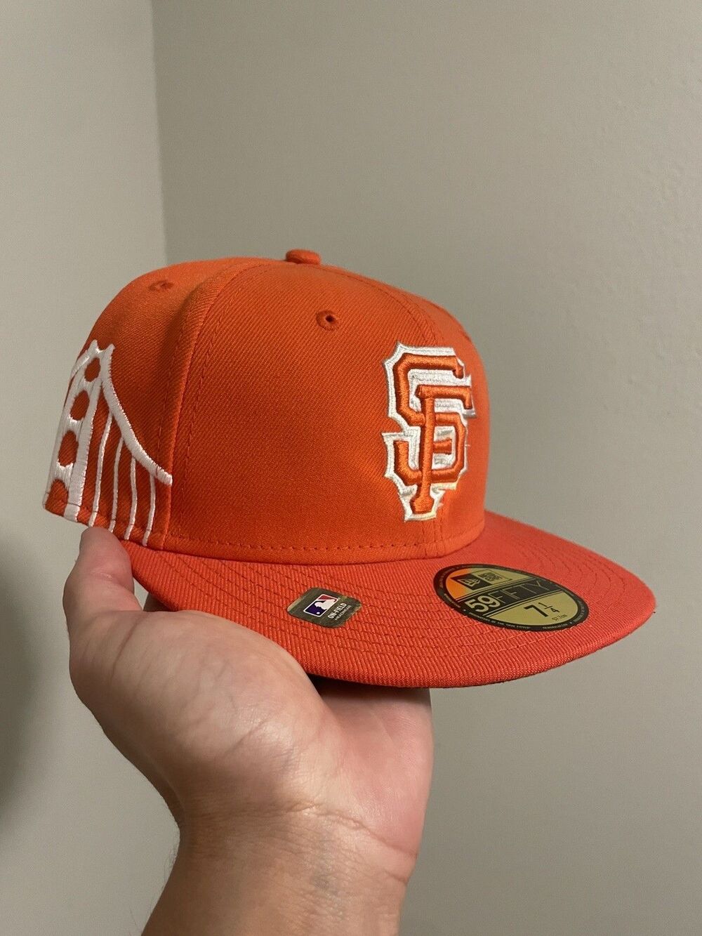 New Era 59FIFTY San Francisco Giants Low Profile Fitted Hat Cap Men Size 7 1/4